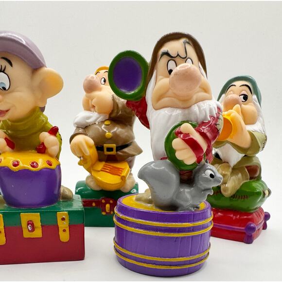 Set of (6) of the Seven Dwarfs Christmas Xmas Tree String Light Covers Only - Picture 4 of 6